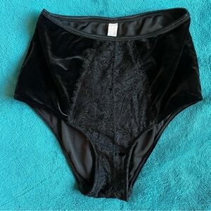 Black Velvet Rave Bottoms Lace detail techno raving alt